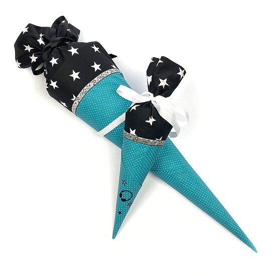 Bild 3 - Kleine T�te Kopfh�rer Schwarz-T�rkis