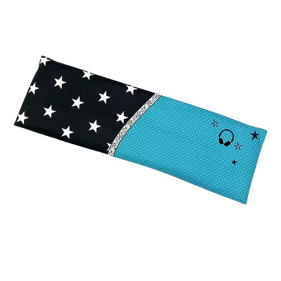 Bild 5 - Kleine T�te Kopfh�rer Schwarz-T�rkis