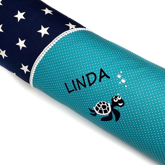 Bild 4 - Schult�te Schildkr�te Dunkelblau-T�rkis