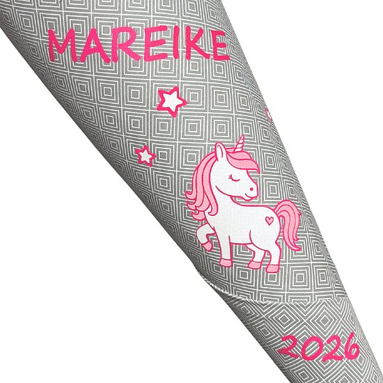Bild 4 - Schult�te Einhorn Pink-Grau