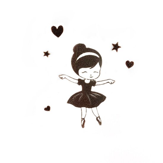 Bild 1 - Ballerina mit Herzen und Sternchen