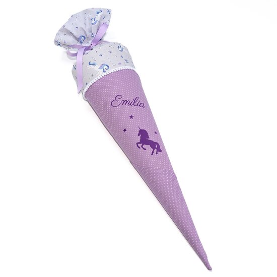 Bild 1 - Schult�te Einhorn Lila-Blau