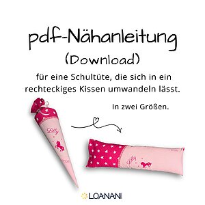 N�hanleitung Schult�te mit Kissenfunktion in 2 Gr��en